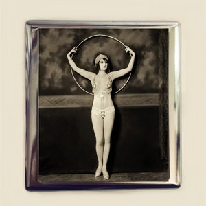 Zigarettenetui Visitenkarte Ausweishalter Brieftasche Art Deco Follies 1920s Jazz Age Burlesque Glam Style Two