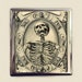 Memento Mori Cigarette Case Business Card ID Holder Wallet Goth Skeleton Skull Dark Art Death Dying 