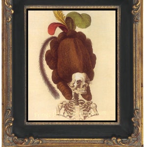 Marie Antoinette Skull Art Print 8 x 10 Victorian -  Goth French Queen - Gothic