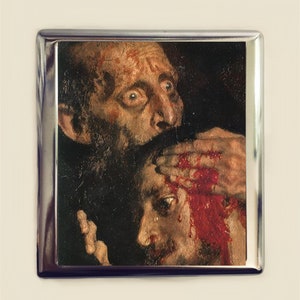 Estuche para cigarrillos de Iván el Terrible, tarjetero, billetera, arte oscuro, horror, gótico