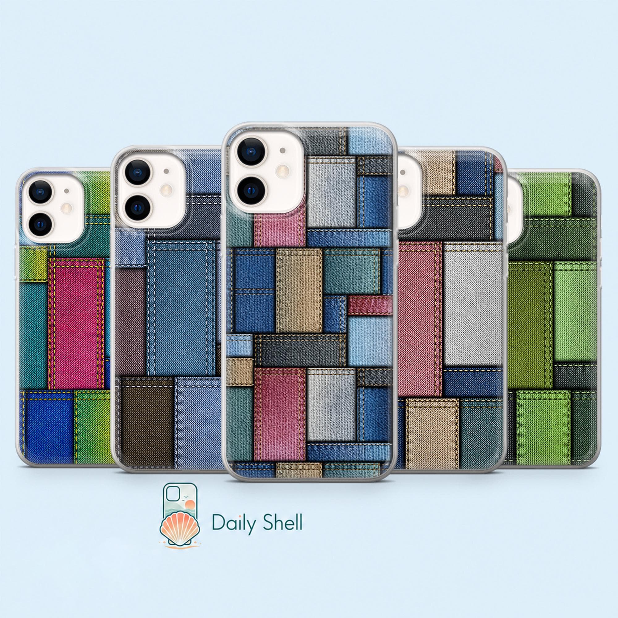 Denim Patchwork Phone Case - Etsy
