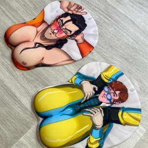Tapis de souris 3D avec repose-poignets - Flambae, Waterboy