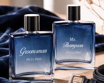 Custom Name EngravedCologne Bottle，Personalized Engraved Perfume Bottle,Custom Refillable Empty Bottle,Personalized Date Keepsake,  CYX1608