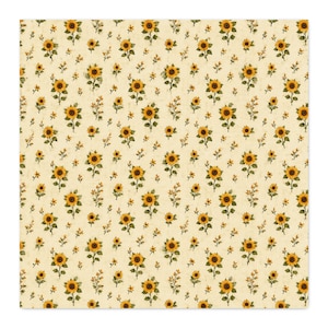 Sunflower CUSTOM Cotton Twill Fabric  Small Floral Print for Sewing & Quilting