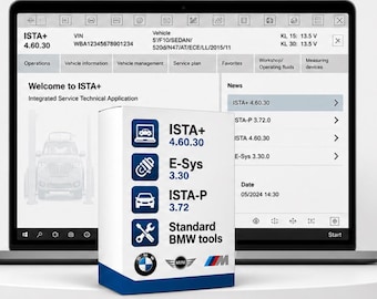 ISTA+ 4.60.30, E-Sys, ISTA-P, Standard Tools, Full PsdZdata | BMW Diagnostic and Programming Software Bundle
