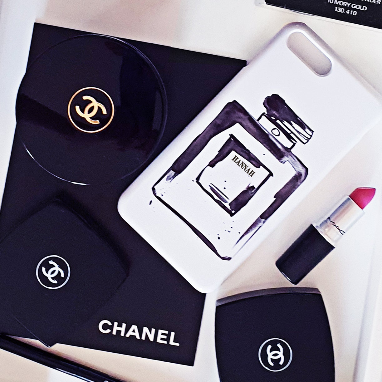 Luxe Perfume Bottle Monogram Phone Case Designer Inspired Etsy