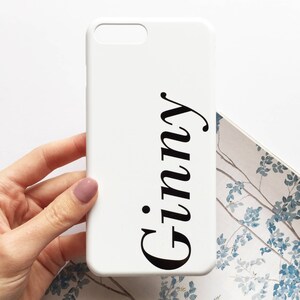 White and Black full name monogram phone case iPhone 13 pro, iPhone 11 PRO case, samsung galaxy s22 case, iPhone 12 case, Monogram case image 3