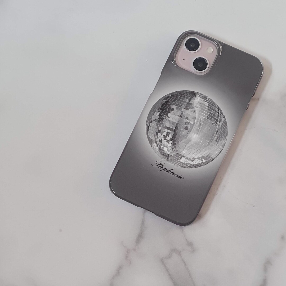 La Monochrome Discotheque Personalised Case - Disco Ball, Mirror Ball ...