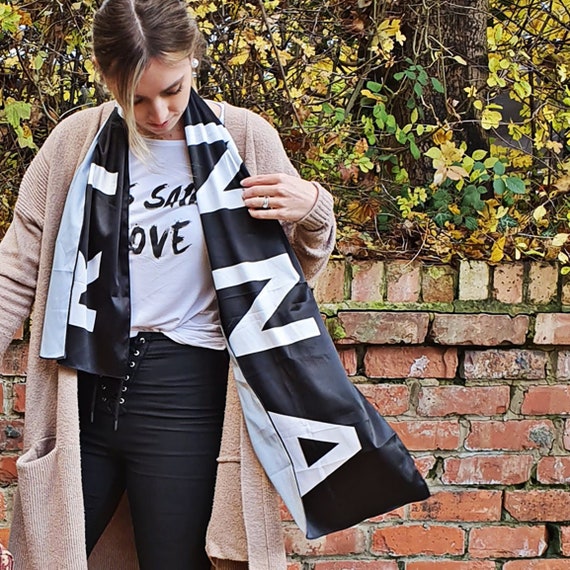Personalised silk scarf deals