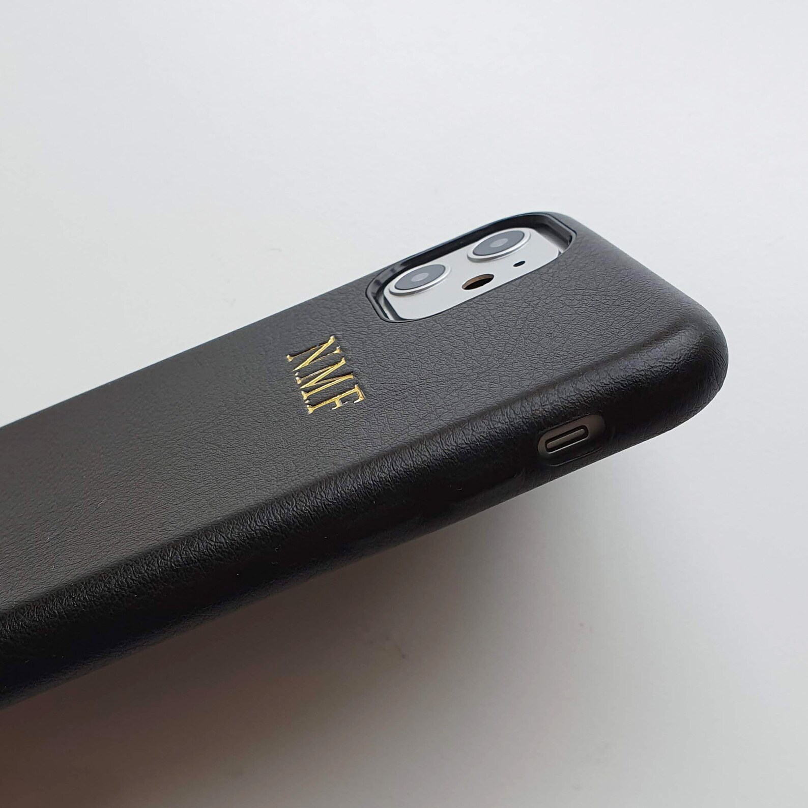 Black Faux Leather Embossed Phone Case Embossed Iphone 13 Etsy UK