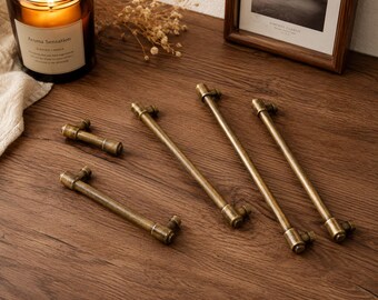 Arch Style Cabinet Handles, Vintage Drawer Pulls, Decorative Kitchen Hardware, Antique Brass and Modern Black Drawer Knobs and Pulls