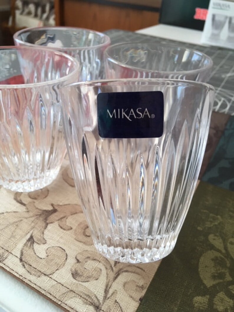 Mikasa® PARKSIDE Double Old Fashioned 4 Glasses 10oz Etsy