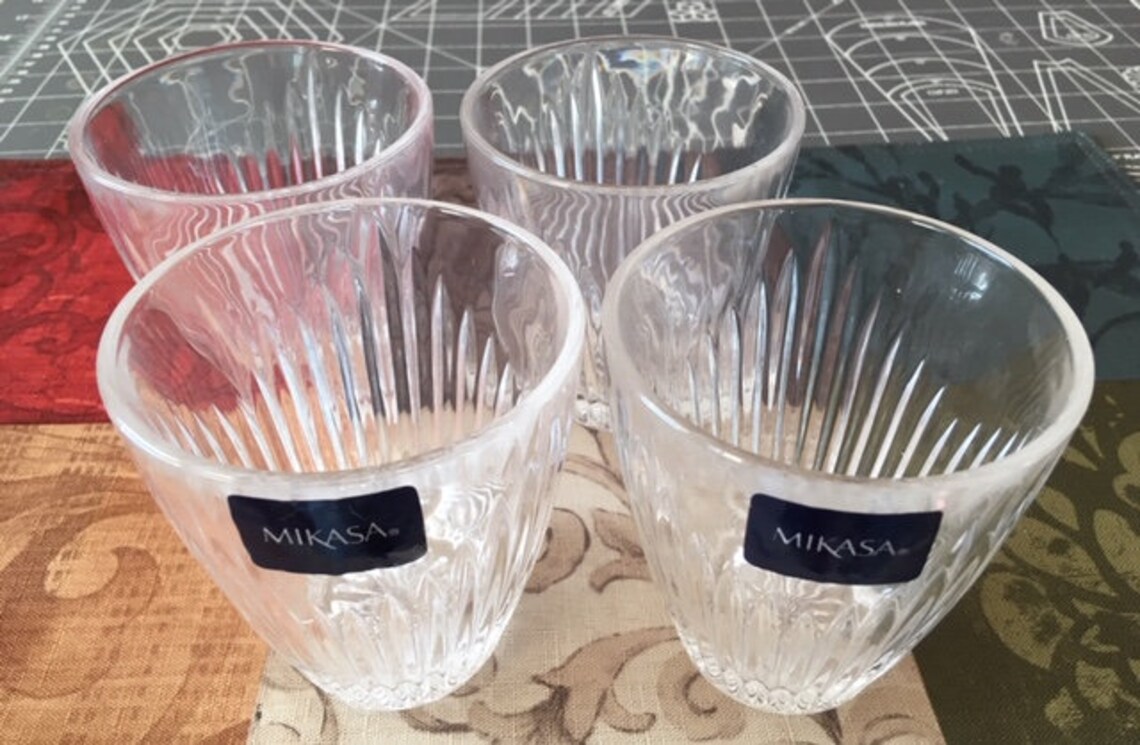 Mikasa® PARKSIDE Double Old Fashioned 4 Glasses 10oz Etsy