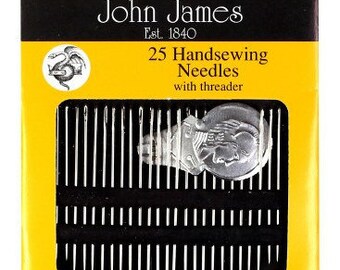 JOHN JAMES English Hand Sewing 25-Pack Assorted NEEDLES