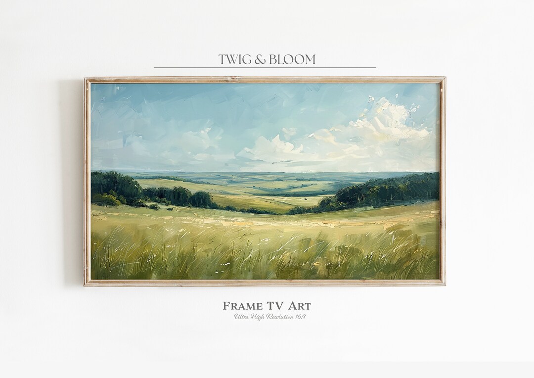 Samsung Frame TV | Vintage Countryside Landscape | Digital Download - Etsy