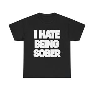 I Hate Being Sober T Shirt, Chief Keef Inspired Rap Tee, Chicago Hip Hop Graphic Shirt, Y2K Streetwear, Black Unisex Tee