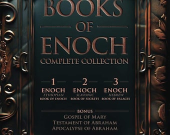 Colección completa de los Libros de Enoc en tapa dura: Edición ilustrada de las antiguas escrituras apócrifas.