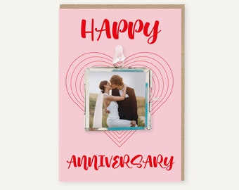 Personalised Anniversary Card And Photo Frame Gift