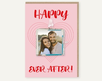 Personalised Wedding Card And Photo Frame Gift