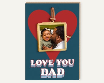 Personalised First Father's Day Card And Photo Frame Gift