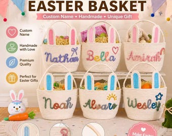 Personalized Storage Basket, Custom Toy Basket, Nursery Storage Bin, Canvas Organizer Basket, Baby Room Decor, Kids Toy Basket