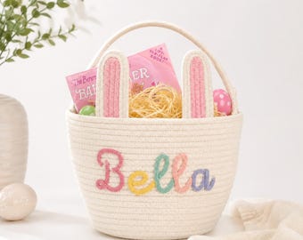 Personalized Storage Basket, Custom Toy Basket, Nursery Storage Bin, Canvas Organizer Basket, Baby Room Decor, Kids Toy Basket