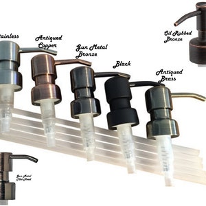Replacement Soap Dispenser Pump Liquid Soap Pump for your Soda Bottle, Metal Soap or Lotion Pump for Liquor Bottle or other DIY Projects