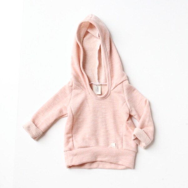 solid beach hoodie  // handmade baby/toddler // custom order size and color