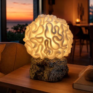 Coral Night Lamp - Modulär 3D-utskrivbar lampa (E27-glödlampa)