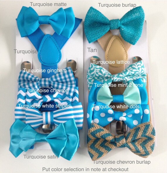 Baby bow tie Boys Bowties Malibu Toddler Suspenders Bowties | Etsy