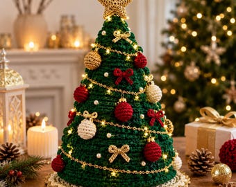 Weihnachtsbaum Häkelanleitung, PDF, Anleitung für Anfänger, Amigurumi Urlaub Dekor (Digitaler Download)