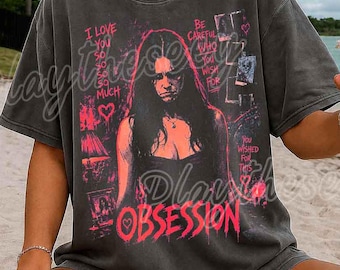 Movie Obsession Graphic - Tshirt, Dark Obsession Graphic Shirt, Gothic Aesthetic Tee, Alternative Fashion Shirt, Grunge Graphic Tee