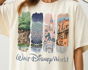 Walt Disney World Vintage Shirt, Disney Park Travel Tee, Retro Walt Disney World Graphic Shirt, Disney Vacation Apparel, Theme Park Tee