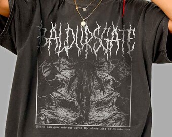 Comfort Colors® Baldur's Gate Vintage Graphic Shirt, Fantasy RPG Tee, Epic Adventure T-Shirt, Gamer Gift, Unisex Fantasy Apparel