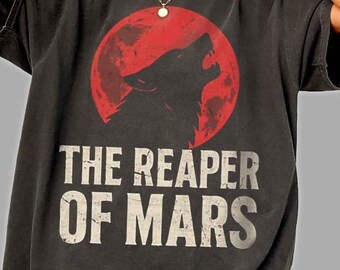 Comfort Colors® The Reaper of Mars Shirt, Sci-Fi Warrior Graphic Tee, Vintage Space Fantasy T-Shirt, Dark Aesthetic Unisex Shirt,  Fan Book