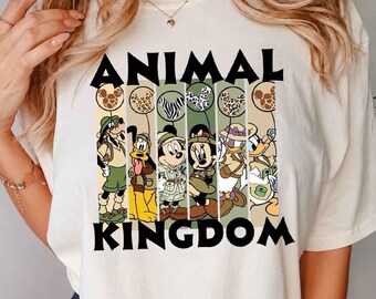 Animal Kingdom Shirt, Safari Adventure Graphic Tee, Theme Park Animal Shirt, Family Vacation Tee, Cute Wildlife Graphic T-Shirt