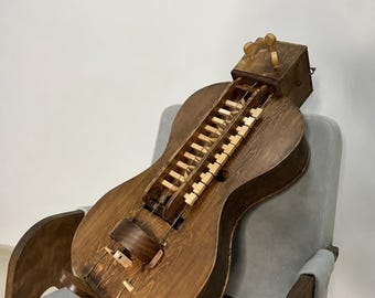 Handcrafted Medieval Hurdy Gurdy – Traditional Wheel Fiddle | Handmade Folk Instrument