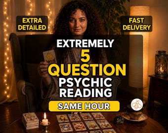 Same Hour 5 Question Psychic Reading, Accurate Love & Psychic Insights, Psychic Medium Insight, Love Tarot Reading