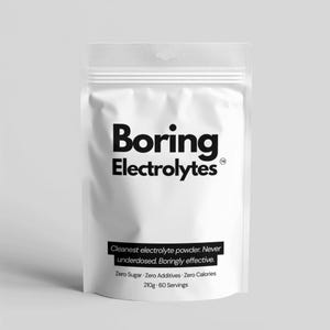 Boring Electrolytes Powder – Clean Hydration Drink Mix for Sauna, Workouts, Travel and Everyday Hydration