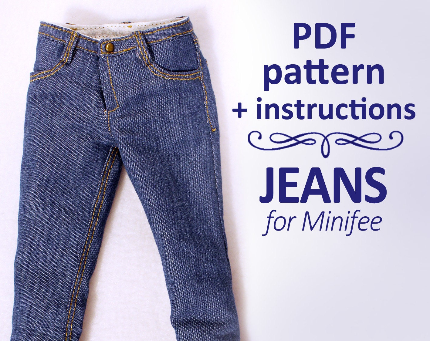 Skinny denim Jeans for MiniFee | Etsy
