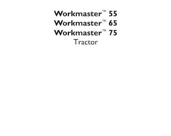 New Holland Workmaster 55, 65, 75 Tractor Service Manual PDF Repair Workshop
