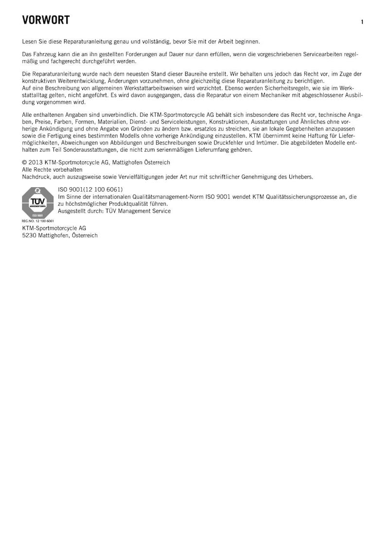 Iso 9001 Guidelines.pdf German KTM 125 Sx / 150 Sx / 150 Xc 2012 Service Repair Workshop Manual ...