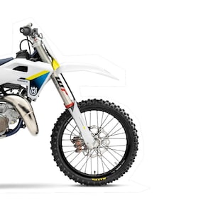 May include: A Husqvarna TC 85 motocross motorcycle manual titled Reparaturanleitung 2026. The cover features a white, blue, and yellow dirt bike with a black spoked front wheel, a metallic exhaust pipe, and the Husqvarna logo in the top corner.