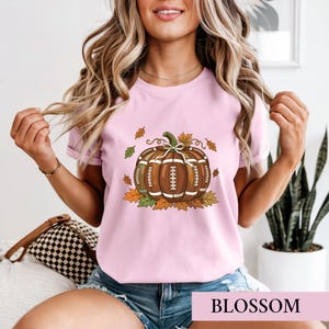 Football Pumpkin Sweatshirt, Fall Game Day Shirt, Cute Sports Fan Autumn Graphic Tee