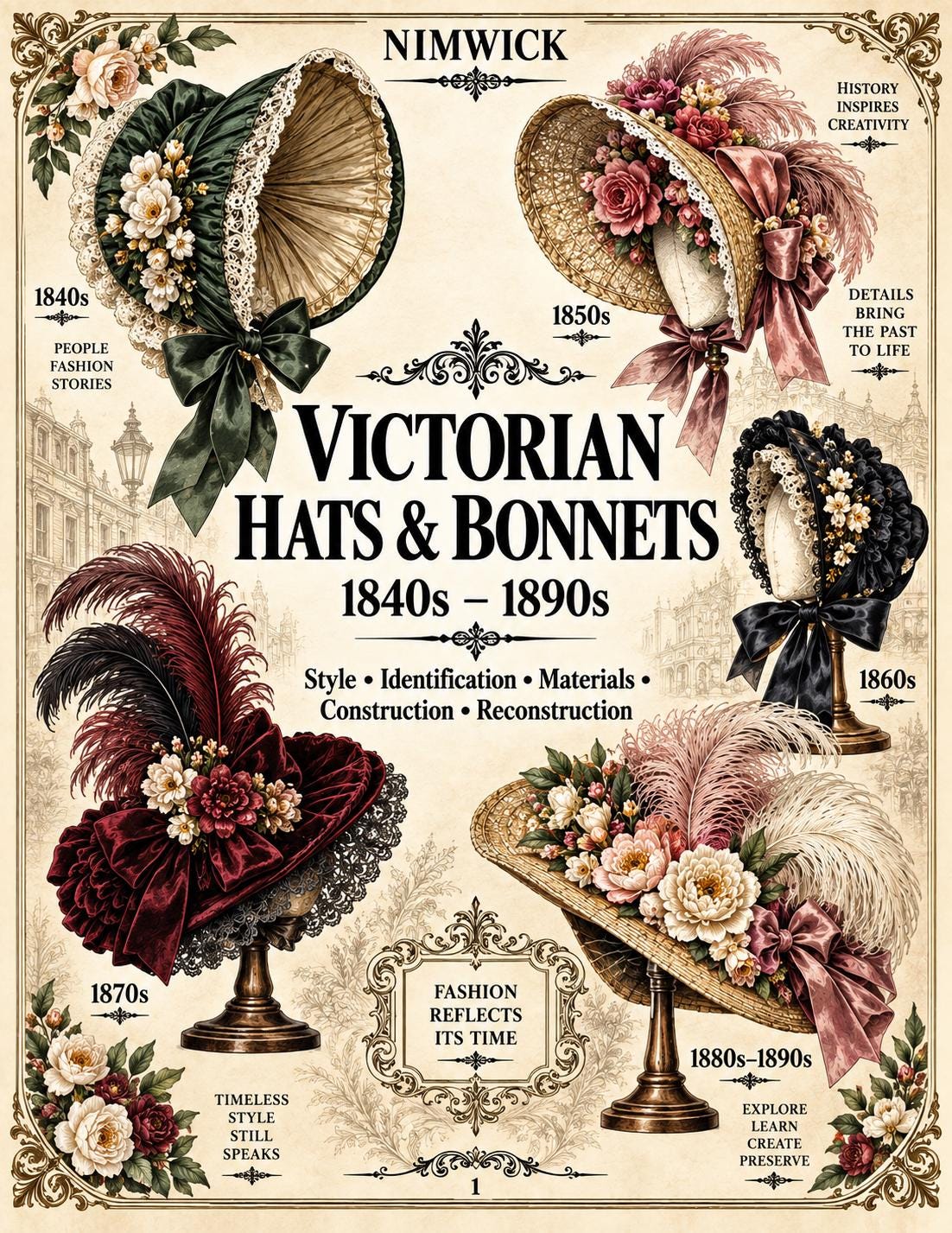 Victorian hats 1880 - Etsy 日本