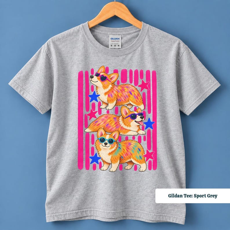 Corgi shirt made for corgi fans and dog lovers, funny corgi shirt, corgi sweatshirt, corgi gifts, corgi merchandise, retro corgi shirt with pink stripes, pink corgi shirt, corgi mom shirt, corgi tshirt, custom corgi shirt, corgi shirt men, 90s corgi tee and corgi lover gift
