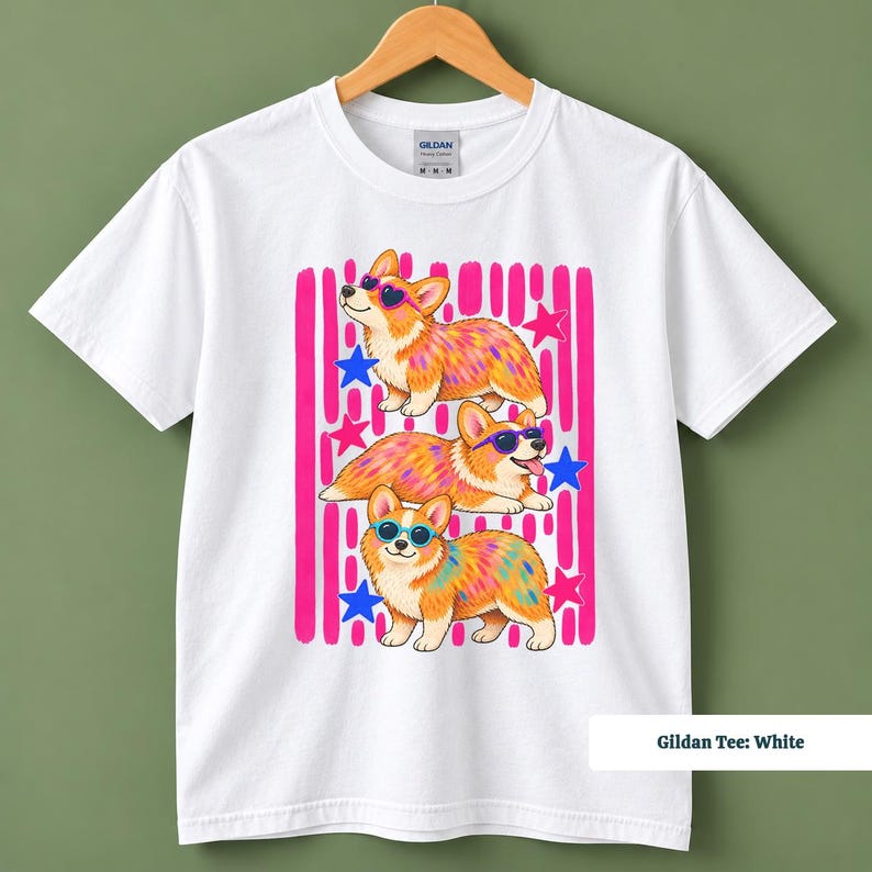 Corgi shirt for women and men featuring cute corgis and pink stripes, funny corgi shirt, corgi sweatshirt, corgi gifts, corgi merchandise, retro corgi shirt, pink corgi shirt, corgi mom shirt, corgi tshirt, custom corgi shirt, corgi shirt men, 90s corgi tee and corgi lover gift