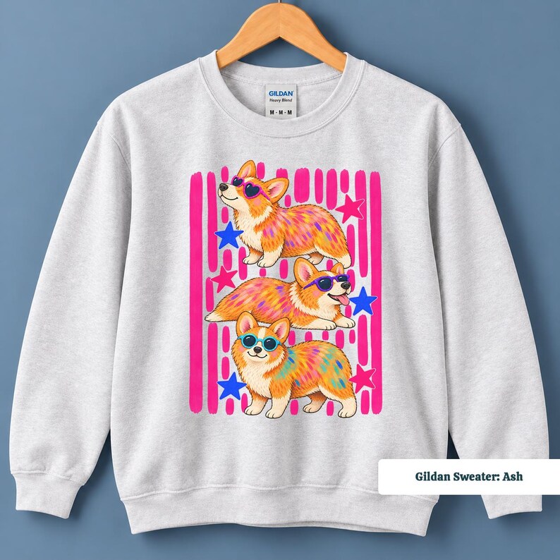 Corgi shirt featuring adorable corgis in a fun retro design, funny corgi shirt, corgi sweatshirt, corgi gifts, corgi merchandise, retro corgi shirt, pink corgi shirt, corgi mom shirt, corgi tshirt, custom corgi shirt, corgi shirt men, 90s corgi tee, corgi lover gift