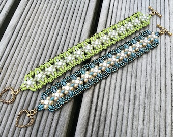 Pacific Montee Bracelet Tutorial - by Jenny Sangster