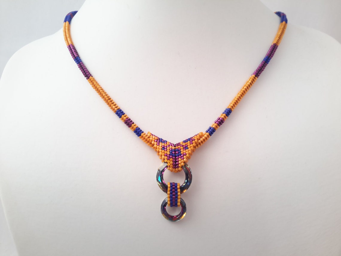 Cosmic Necklace Tutorial by Jenny Sangster Etsy